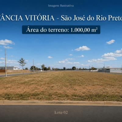 TERRENO c/ 1.000m² – ESTÂNCIA VITÓRIA – S. José do Rio Preto/SP